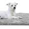 Tapis de lit pour chien 120x80 cm Shaggy Antislip Gris clair photo 3