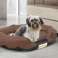 Lit pour chien OVALE 130x105 cm Personnalisé Imperméable Marron photo 5