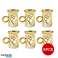 Eisenbach EB 6DTC250: 6 Café Expresso Demitasse Gold Accent Glass Cup foto 2