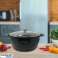 Rosenberg RB 36M2: Marmorbeschichteter Schmortopf mit Glasdeckel 36cm Bild 1