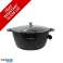Rosenberg RB 36M2: Marmorbeschichteter Schmortopf mit Glasdeckel 36cm Bild 4