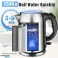 MULIN Elektrische Waterkoker, 1,7L, 2200 W, BPA-vrij, 360º Basis, Anti-kalkfilter, Dubbel Veiligheidssysteem, Instelbare Temperatuurregeling, Compacte Waterkoker foto 3
