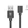 Magnetic nylon cable for charging and synchronization 2.4a 1m, Equipped with micro USB connector image 1