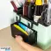 Weißes Mehrzweck-Küchen-Organizer-Gestell mit Gewürzdosen, Messerhalter &amp; Hooks – Kompaktes Aufsatzregal Bild 1