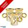 Eisenbach EB 6DTC250: 6 Taza de vidrio Demitasse Espresso Coffee Gold Accent fotografía 3