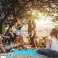 Преносима плажна постелка RelaxNow Blue - Odepes (200 × 200 см) | Пясъчно одеяло за пикник | Водоустойчива постелка за къмпинг картина 5