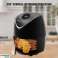 AirFryer 1400W und 5,5 Liter Volumen und LED-Anzeige AirFryer mit Timer Antihaftbeschichtung Airfryer für die Küche mit 220-240 Volt Eingang 7 in 1 Airfryer Bild 2