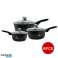 Eisenbach EB MSP02: Set di pentole rivestite in marmo Greblon in alluminio 16cm 18cm 20cm foto 4