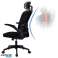 Drehbarer Bürostuhl &amp;#039; Mistral Black&amp;#039;, Mesh für Schreibtisch KO28CZ Schwarz Bild 2