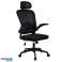 Drehbarer Bürostuhl &amp;#039; Mistral Black&amp;#039;, Mesh für Schreibtisch KO28CZ Schwarz Bild 6