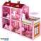 Maison de poupée Villa ensemble de meubles de poupée rose 44cm photo 1