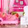 Maison de poupée Villa ensemble de meubles de poupée rose 44cm photo 4