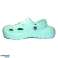 Sabots femme Jose Amorales 124059 Turquoise à fleurs blanches photo 3