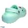 Sabots femme Jose Amorales 124059 Turquoise à fleurs blanches photo 4