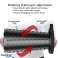 Herzberg HG 04050: Sedia da esterno pieghevole regolabile telescopica nera foto 4