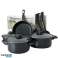 Herzberg HG 04241: Set di pentole antiaderenti da 13 pezzi con set di cucchiai da cucina in nylon foto 4
