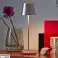 Χρώμα Rose Gold Dimmable LED ασύρματο επιτραπέζιο φωτιστικό με χειριστήρια αφής - για εσωτερική χρήση IP20 για το σπίτι ή το εστιατόριο - 4000 mAh μπαταρία - 3000K ζεστό εικόνα 2
