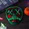 Verwandeln Sie Ihre Halloween-Angebote mit unseren gruseligen LED-Masken für maximale Wirkung Skull Blue Variation Bild 3