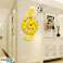 Stylish Cleffo Wall Clock Elevate Your Space with a Musical Touch!  Yellow variation image 2