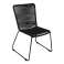 Outdoor chair in three different colours upholstered backrest and seat with rope image 2