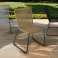 Outdoor chair in three different colours upholstered backrest and seat with rope image 4