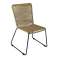 Outdoor chair in three different colours upholstered backrest and seat with rope image 3