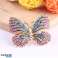 Διακοσμητική κρυστάλλινη καρφίτσα BUTTERFLY BZ156 Κομψή καρφίτσα με κρύσταλλα εικόνα 3