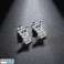 Boucles d’oreilles chien en acier inoxydable, clou d’oreille S925, zircons KST3302 Femme&amp;#039 ; s boucles d’oreilles en acier inoxydable photo 2