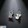 Boucles d’oreilles chien en acier inoxydable, clou d’oreille S925, zircons KST3302 Femme&amp;#039 ; s boucles d’oreilles en acier inoxydable photo 3