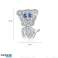 Boucles d’oreilles chien en acier inoxydable, clou d’oreille S925, zircons KST3302 Femme&amp;#039 ; s boucles d’oreilles en acier inoxydable photo 4