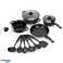 Herzberg HG 04241: Set di pentole antiaderenti da 13 pezzi con set di cucchiai da cucina in nylon foto 1