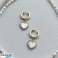 Boucles d’oreilles cœur en acier inoxydable plaqué or KST3280 photo 1