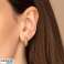 Boucles d’oreilles pendantes en acier inoxydable plaqué or 14 carats KST3133 Élégantes et intemporelles photo 2