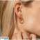 Boucles d’oreilles pendantes en acier inoxydable plaqué or 14 carats KST3133 Élégantes et intemporelles photo 3