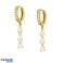 Boucles d’oreilles en acier inoxydable plaqué or KST3282 photo 1
