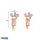 Boucles d’oreilles en acier inoxydable plaqué or 14 carats KST3208 Boucles d’oreilles élégantes et stylées. photo 1