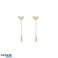 14k zeltīti nerūsējošā tērauda auskari, kniedes S925 KST3181 Eleganti un stilīgi auskari. attēls 1