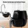 AirFryer 1400W e 4 litri di volume Friggitrice ad aria di alta qualità con timer rivestimento antiaderente Friggitrice ad aria per cucina con ingresso 220-240 Volt 7 in 1 Airfryer foto 3