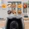 AirFryer 1400W e 4 litri di volume Friggitrice ad aria di alta qualità con timer rivestimento antiaderente Friggitrice ad aria per cucina con ingresso 220-240 Volt 7 in 1 Airfryer foto 4
