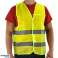 Gilet de sécurité CLASSE 2 adultes jaune taille unique avec restauration photo 1
