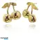 Boucles d’oreilles en acier inoxydable plaqué or KST3356 photo 1