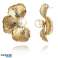 Boucles d'oreilles en acier inoxydable plaqué or KST3360 photo 1