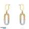 Boucles d’oreilles en acier chirurgical clous d’oreilles plaqués or KST2680 photo 1