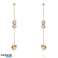 Boucles d’oreilles clous en acier chirurgical plaqué or KST2682 photo 1