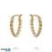 Boucles d’oreilles en acier inoxydable plaqué or KST2840 photo 1