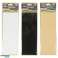 Feutre autocollant Pro Home 9 x 25 cm 3 couleurs assorties blanc noir et marron clair photo 2