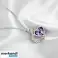 Løft produktlinjen din med den tidløse Crystal Heart Necklace Purple Heart-varianten bilde 5