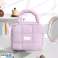 Women&amp;#039;s cosmetic bag quilted case with handle 18.5 x 12.5 x 13cm KS139FIO image 2