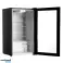 Refrigerated display cabinet, 92 L,Temperature control, Glass door, H 83.2 cm, Black image 1