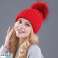 Chapeau d’hiver essentiel élégant et chaud tricoté pour femmes avec variation blanche de Pom Pom photo 3